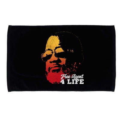 Free Agent 4 Life Coach Gang Wear Retro Graphic Tee Microfiber Hand Towel