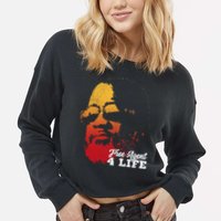 Free Agent 4 Life Coach Gang Wear Retro Graphic Tee Cropped Pullover Crew