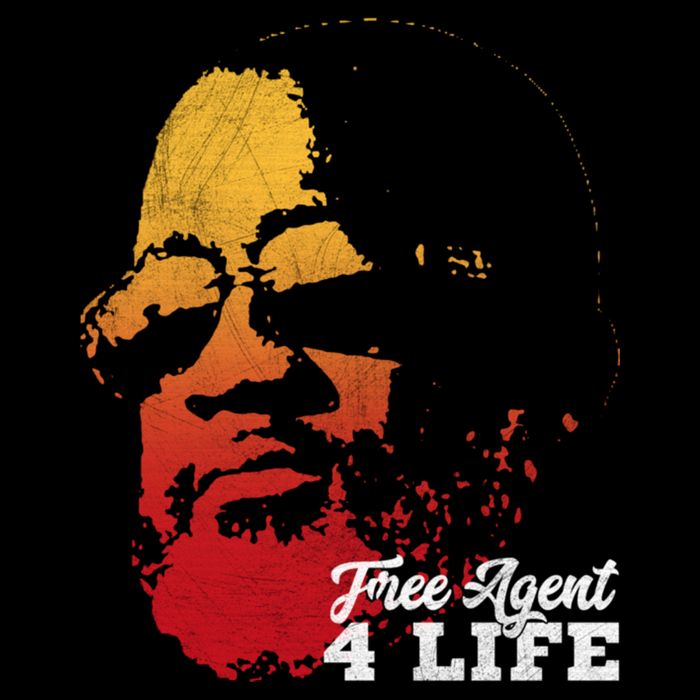 Free Agent 4 Life Coach Gang Wear Retro Graphic Tee Cropped Pullover Crew