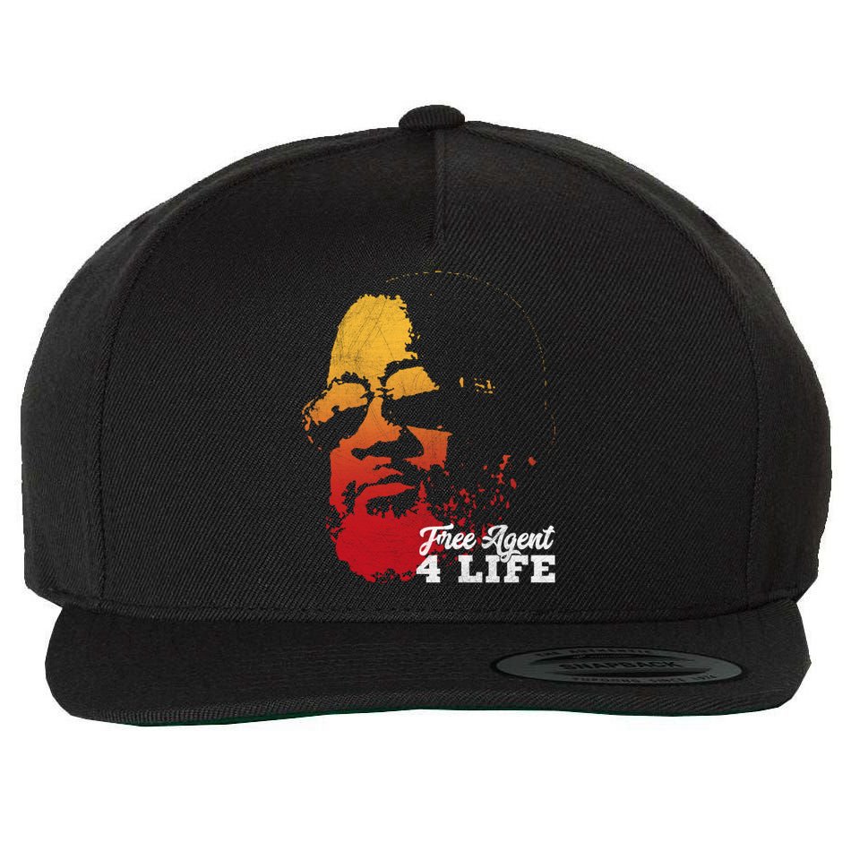 Free Agent 4 Life Coach Gang Wear Retro Graphic Tee Wool Snapback Cap
