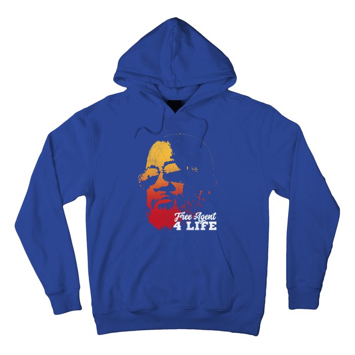 Free Agent 4 Life Coach Gang Wear Retro Graphic Tee Hoodie