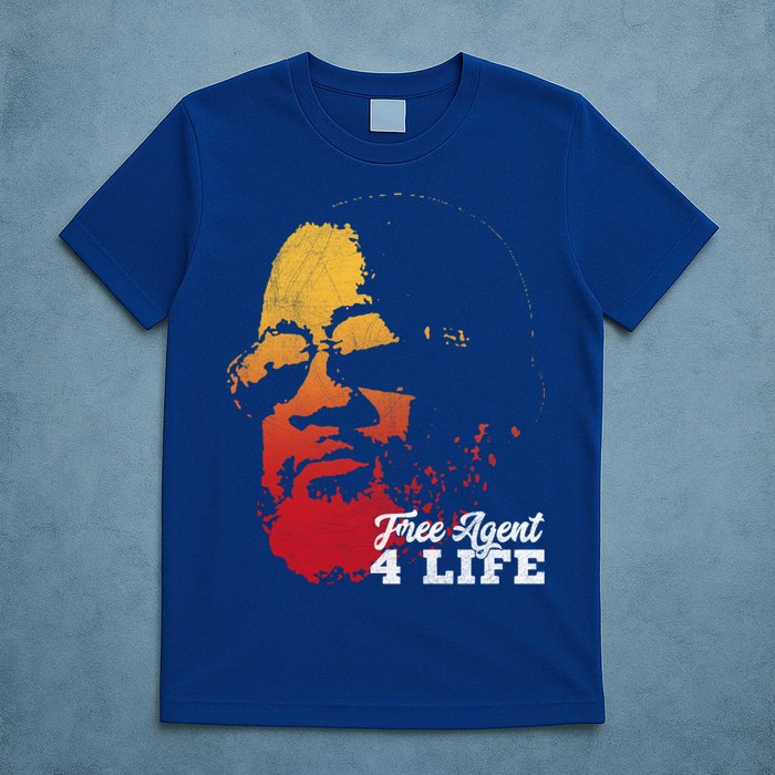 Free Agent 4 Life Coach Gang Wear Retro Graphic Tee T-Shirt