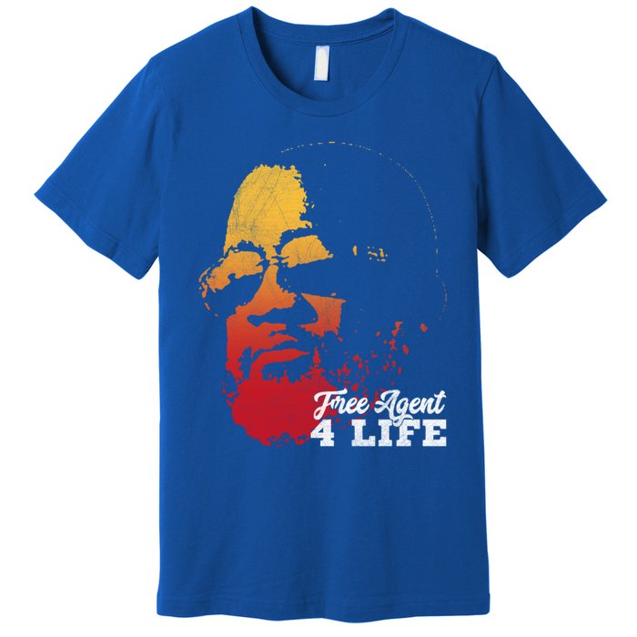 Free Agent 4 Life Coach Gang Wear Retro Graphic Tee Premium T-Shirt