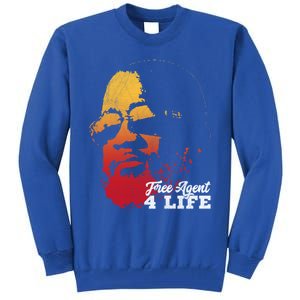 Free Agent 4 Life Coach Gang Wear Retro Graphic Tee Tall Sweatshirt