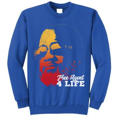 Free Agent 4 Life Coach Gang Wear Retro Graphic Tee Tall Sweatshirt
