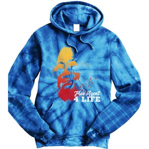 Free Agent 4 Life Coach Gang Wear Retro Graphic Tee Tie Dye Hoodie