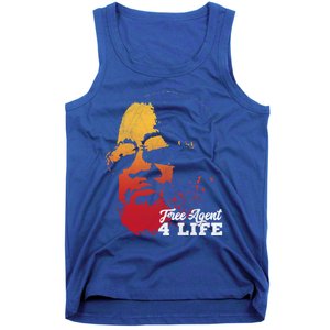 Free Agent 4 Life Coach Gang Wear Retro Graphic Tee Tank Top