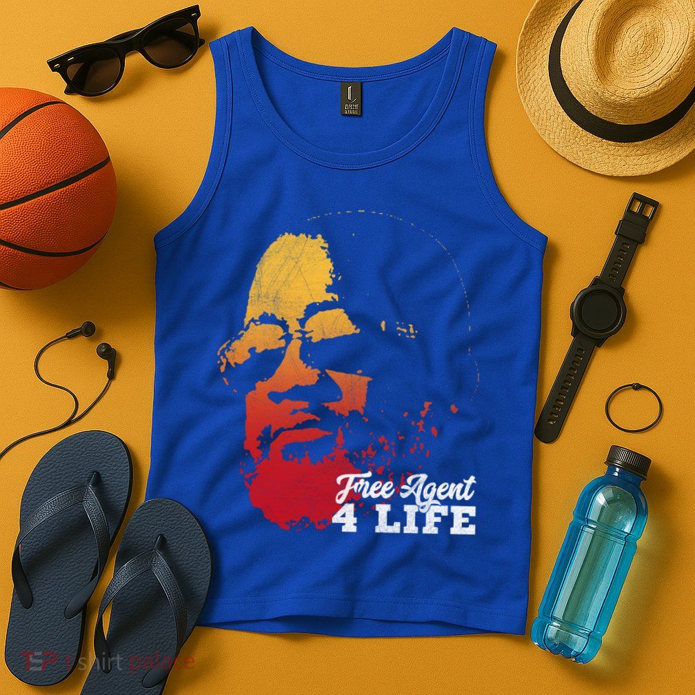 Free Agent 4 Life Coach Gang Wear Retro Graphic Tee Tank Top