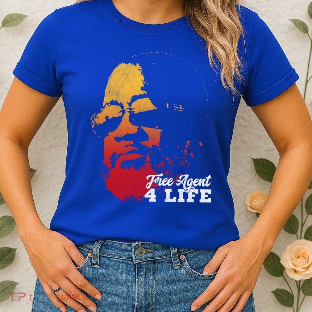 Free Agent 4 Life Coach Gang Wear Retro Graphic Tee Womens T-Shirt