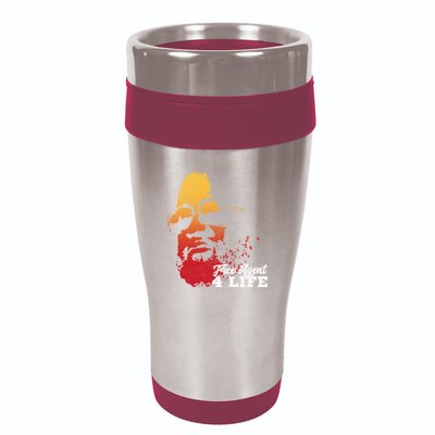 Free Agent 4 Life Coach Gang Wear Retro Graphic Tee 16oz Travel Tumbler