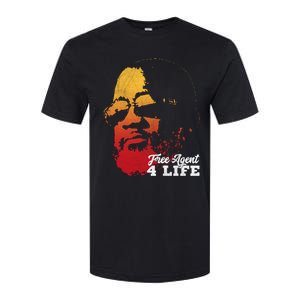 Free Agent 4 Life Coach Gang Wear Retro Graphic Tee Softstyle CVC T-Shirt