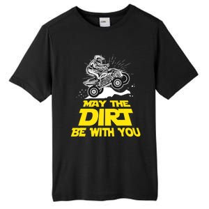 Funny ATV 4 Wheeler Quad Riding May The Dirt Be With You Tall Fusion ChromaSoft Performance T-Shirt