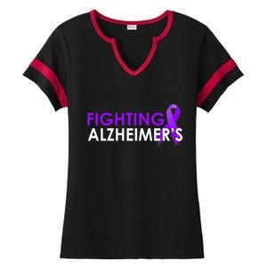 Fighting Alzheimer's Ladies Halftime Notch Neck Tee