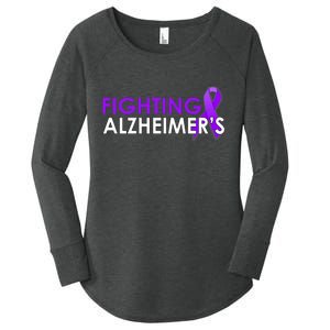 Fighting Alzheimer's Women's Perfect Tri Tunic Long Sleeve Shirt