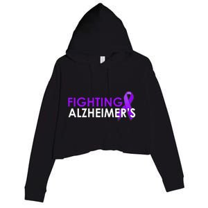 Fighting Alzheimer's Crop Fleece Hoodie