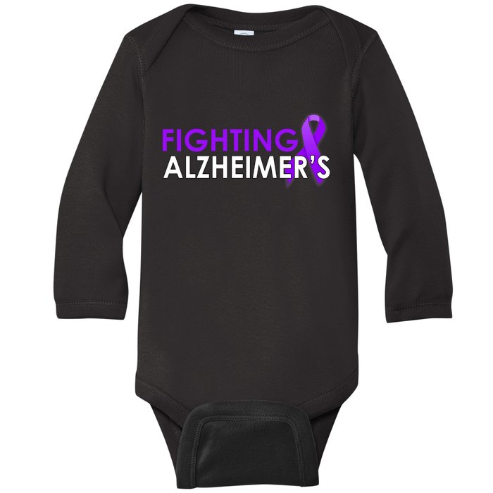 Fighting Alzheimer's Baby Long Sleeve Bodysuit