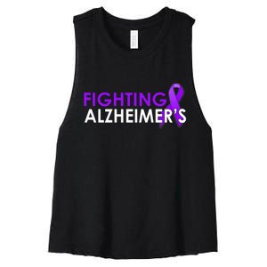 Fighting Alzheimer's Women's Racerback Cropped Tank