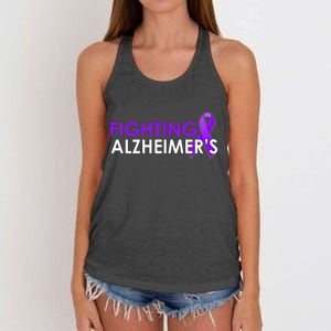 Fighting Alzheimer's Women's Knotted Racerback Tank