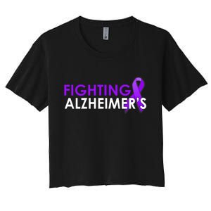 Fighting Alzheimer's Women's Crop Top Tee