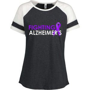 Fighting Alzheimer's Enza Ladies Jersey Colorblock Tee