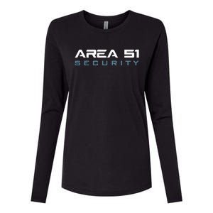 Funny Area 51 Conspiracy Theory Security Secret Job Title Womens Cotton Relaxed Long Sleeve T-Shirt