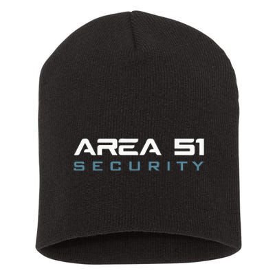 Funny Area 51 Conspiracy Theory Security Secret Job Title Short Acrylic Beanie