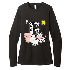 Farm Animals 6th Birthday 6 Year Old Birthday Party Womens CVC Long Sleeve Shirt