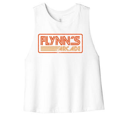 Flynn&39;s Arcade ✅ 80s Retro Women's Racerback Cropped Tank