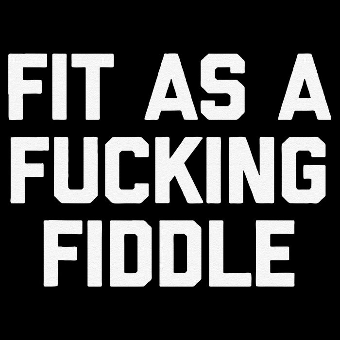 Fit As A Fucking Fiddle Funny Saying Sarcastic Novelty Flat Bill Trucker Hat