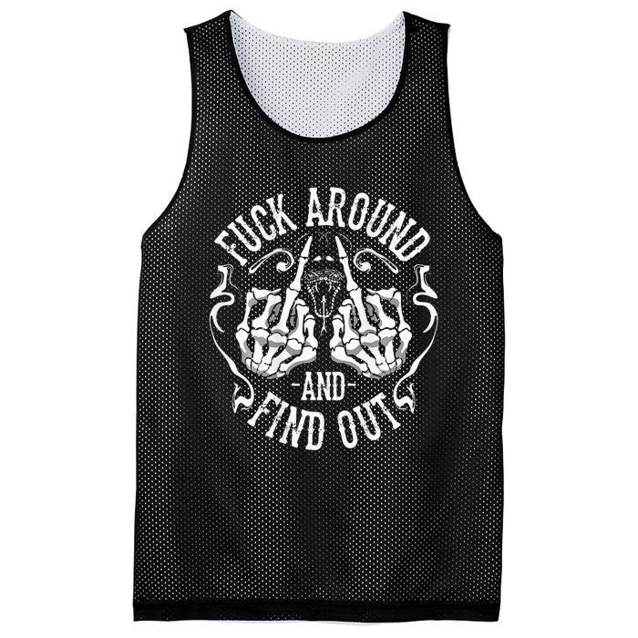 Fuck Around And Find Out Mesh Reversible Basketball Jersey Tank