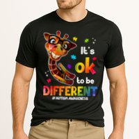 Funny Autism Awareness Its Ok To Be Different Giraffe Cooling Performance Crew T-Shirt