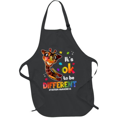 Funny Autism Awareness Its Ok To Be Different Giraffe Apron