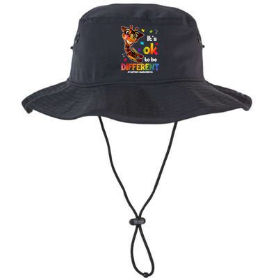Funny Autism Awareness Its Ok To Be Different Giraffe Bucket Hat