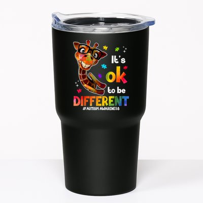 Funny Autism Awareness Its Ok To Be Different Giraffe Tumbler