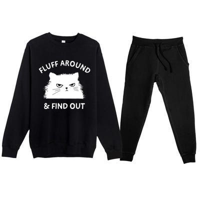 Fluff Around And Find Out Premium Crewneck Sweatsuit Set