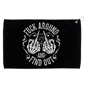 Fuck Around And Find Out Grommeted Golf Towel