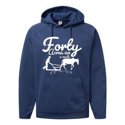 Forty Acres And A Mule Performance Fleece Hoodie