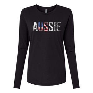 Funny Aussie Australia Gift For Women Cool Australian Womens Cotton Relaxed Long Sleeve T-Shirt