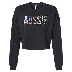 Funny Aussie Australia Gift For Women Cool Australian Cropped Pullover Crew