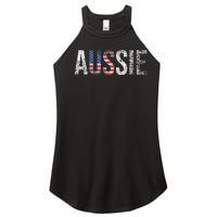 Funny Aussie Australia Gift For Women Cool Australian Women's Perfect Tri Rocker Tank