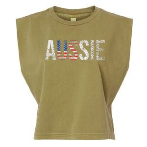 Funny Aussie Australia Gift For Women Cool Australian Garment-Dyed Women's Muscle Tee