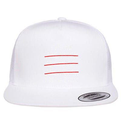 Funny Architect Art Women Future Architecture Pun Lovers Flat Bill Trucker Hat
