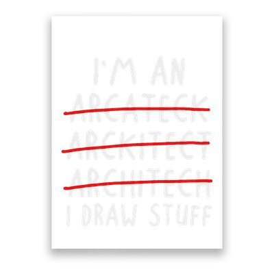Funny Architect Art Women Future Architecture Pun Lovers Poster