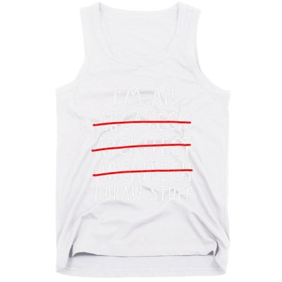 Funny Architect Art Women Future Architecture Pun Lovers Tank Top