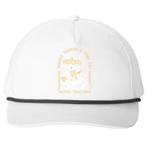 Forage Around And Find Out Tactical Trash Panda Great Gift Snapback Five-Panel Rope Hat