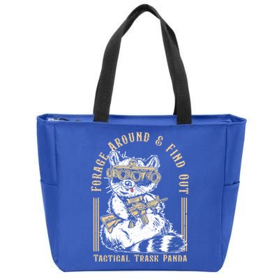 Forage Around And Find Out Tactical Trash Panda Great Gift Zip Tote Bag