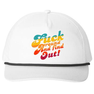 Fuck Around And Find Out FAFO F Around And Find Out Premium Snapback Five-Panel Rope Hat