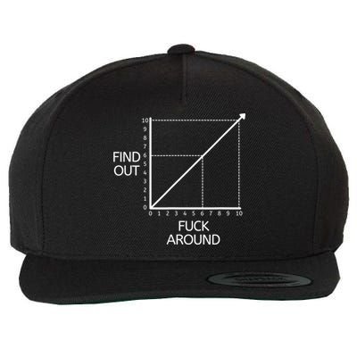 Fuck Around And Find Out Funny Graph Chart Joke Math Wool Snapback Cap