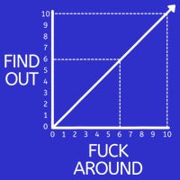 Fuck Around And Find Out Funny Graph Chart Joke Math Mousepad