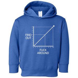 Fuck Around And Find Out Funny Graph Chart Joke Math Toddler Hoodie